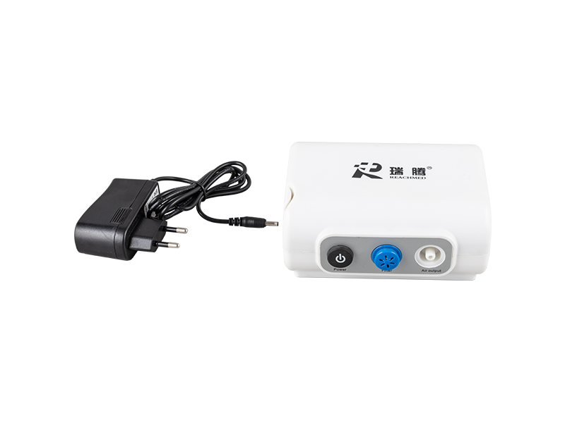 RJ-301 Portable hand size air pump nebulizer with mask and USB cable 