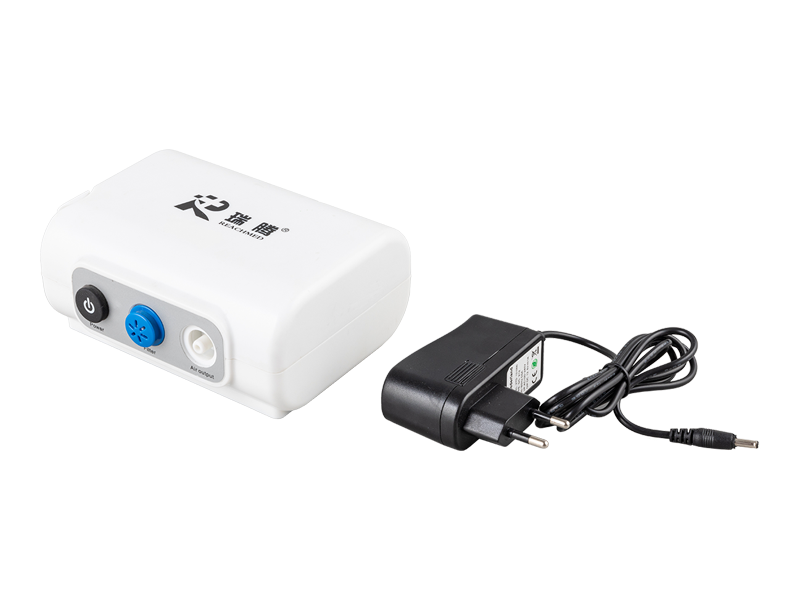 RJ-301 Portable hand size air pump nebulizer with mask and USB cable 